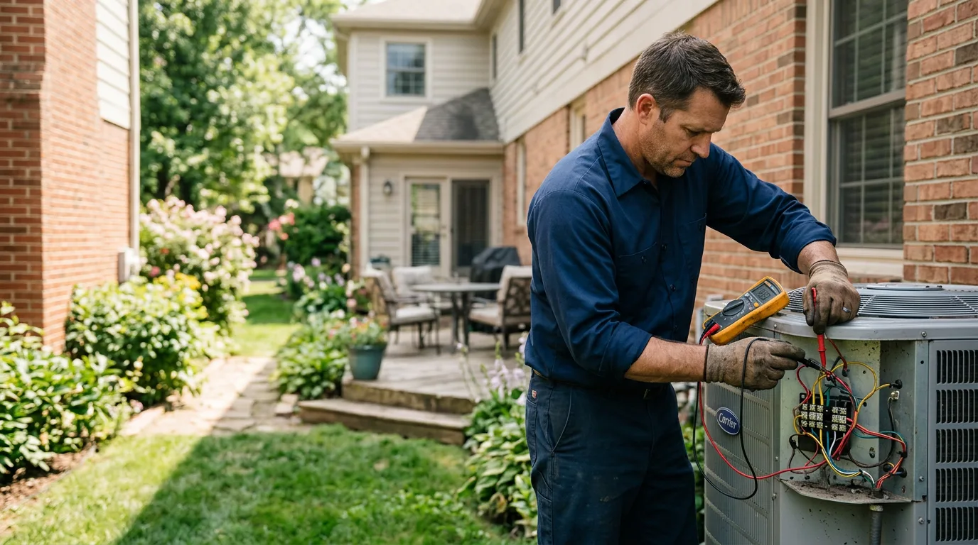 HVAC technician working near Kansas City, MO